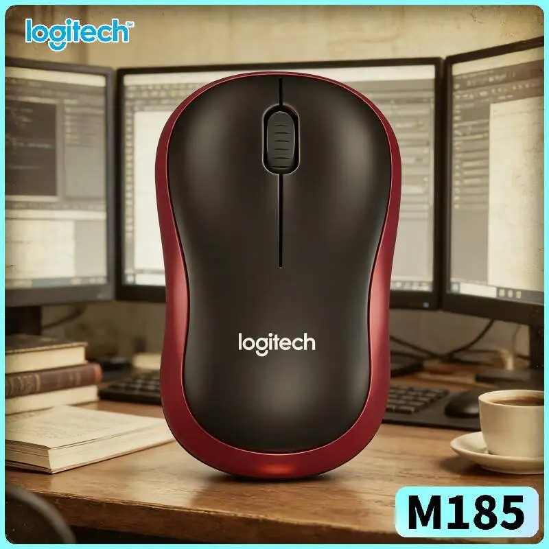 Logitech M185 Mouse-PCPeripheral 2.4GHz Stable Connection 1000 DPI Precise Control Auto-Sleep Energy-Saving Work Tool