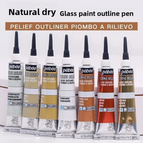 PEBEO-tubo de pintura acrílica resistente al agua, 20ML, para madera, lienzo, pintura de tela, pigmentos de vidrio, suministros de arte para artistas