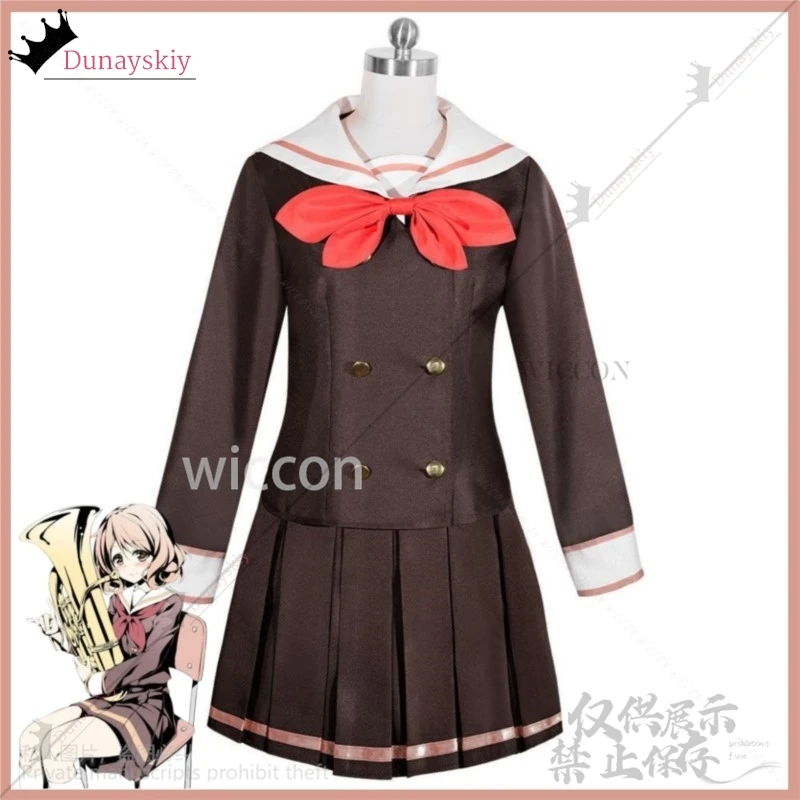 Anime Hibike! Euphonium Cosplay Oumae Kumiko Costume Wig Japanese JK School Uniform Dress Adult Woman Kawaii Suit Customized