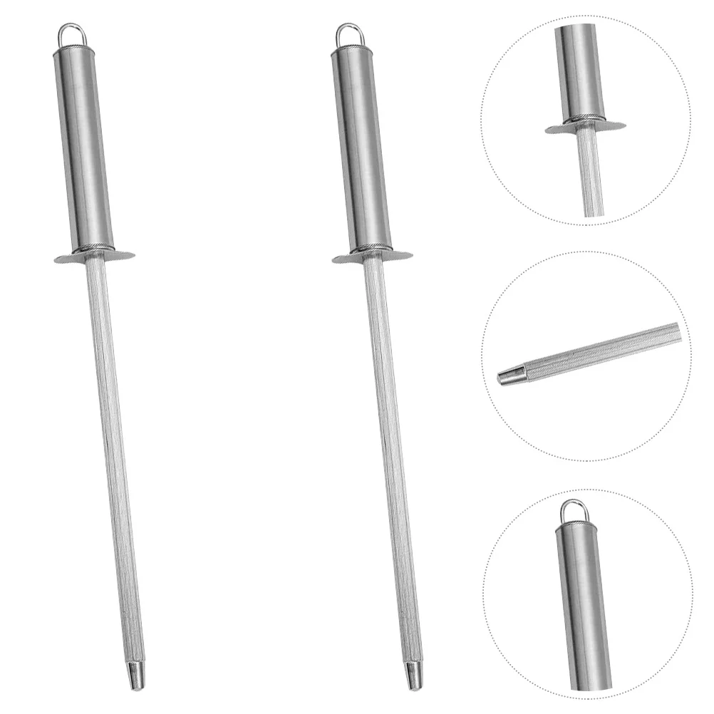 

2Pcs Premium Multi-Functional Sharpeners Large Surface Efficiency Kitchen Gadget Sharpener Cutter Sharpening Rod