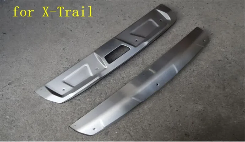 car-styling Front+Rear Stainless steel front and rear Bumper Protector Skid Plate cover For nissan Rogue X-Trail T32 2017-2020