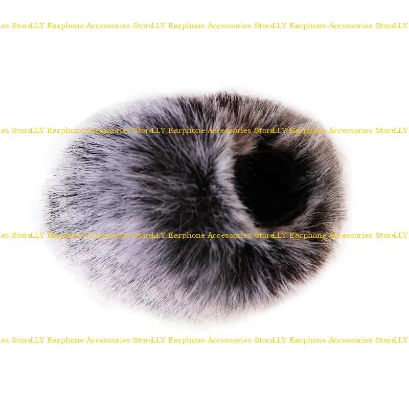 

462E Furry Indoor Outdoor Microphone Windscreen Fit for Collar Microphone