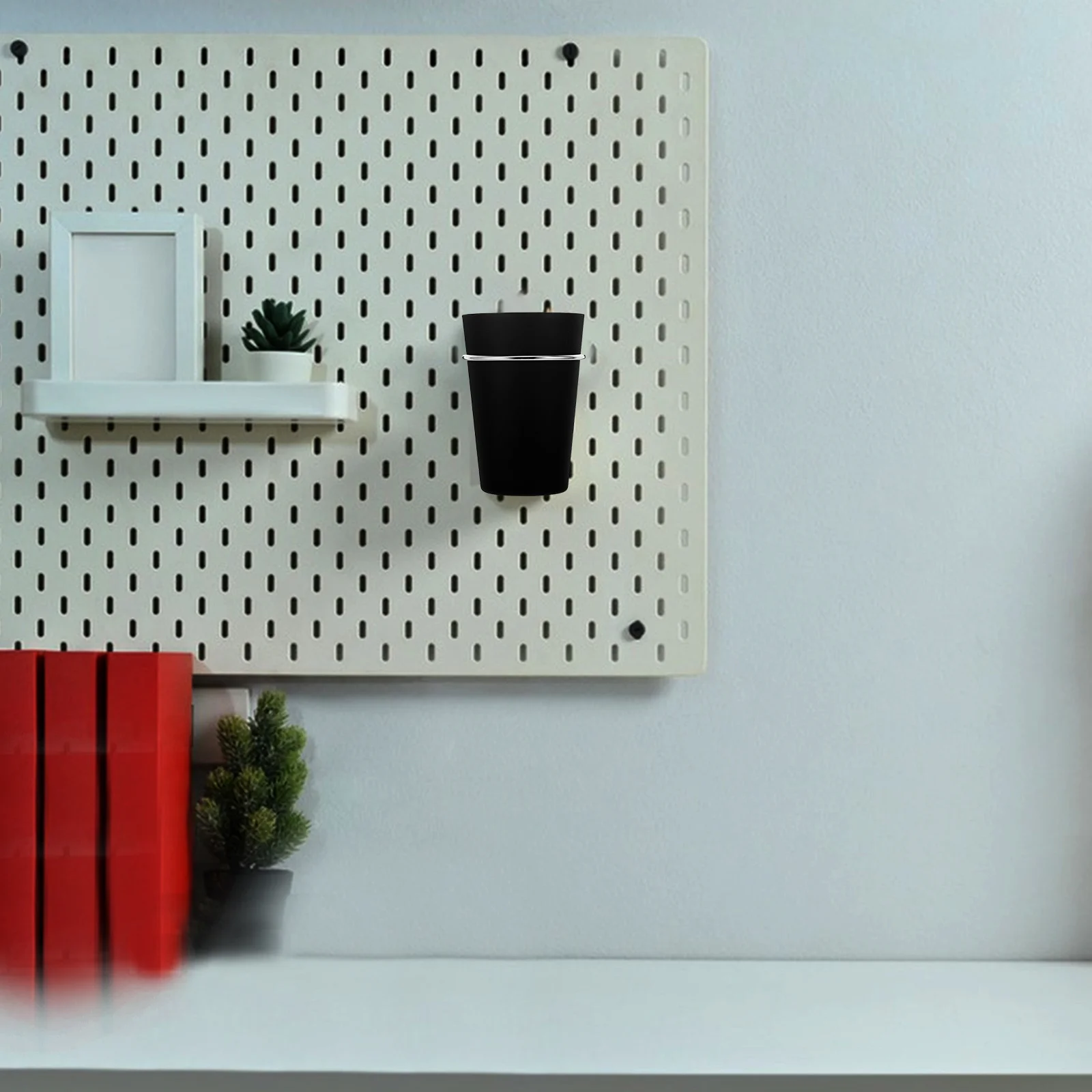 

6Pcs Pegboard Storage Cups Ring Hooks Multipurpose Organizer for Workshop Garage Pen Holder Tool Accessories Board Cup Holder