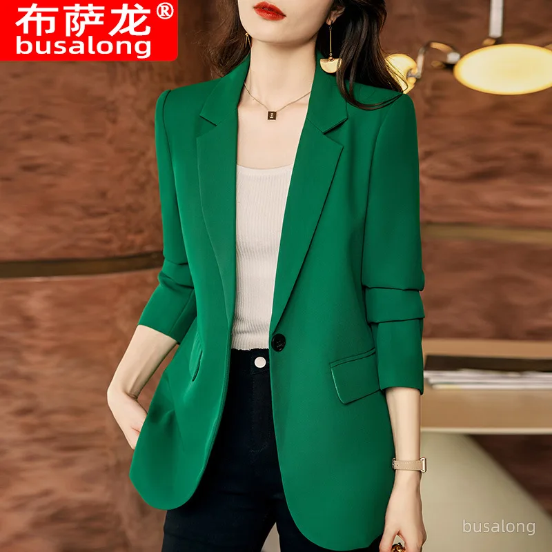 

Пиджак, осенне-зимний женский профессиональный маленький пиджак с длинным рукавом, официальная одежда, женская куртка для интервью, рабочая одежда650
