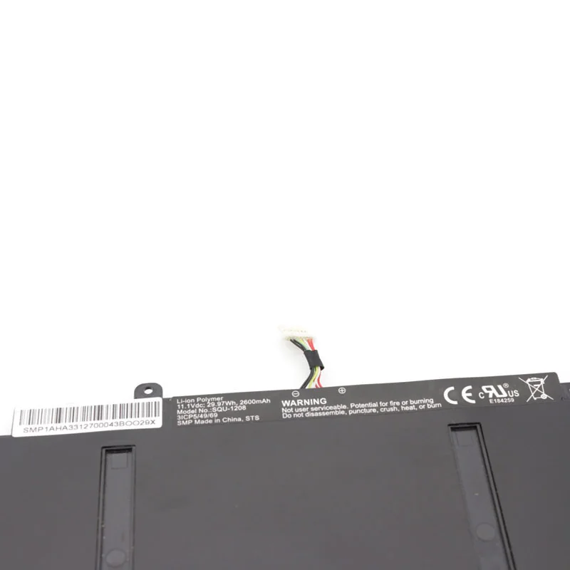 JCLJF SQU-1208 Laptop Battery for HP Chromebook CB2 11 G1 11-1101 11-1101US 11-2001TU 31CP5/4/9/69 1.1V 29.97WH/2600mAh