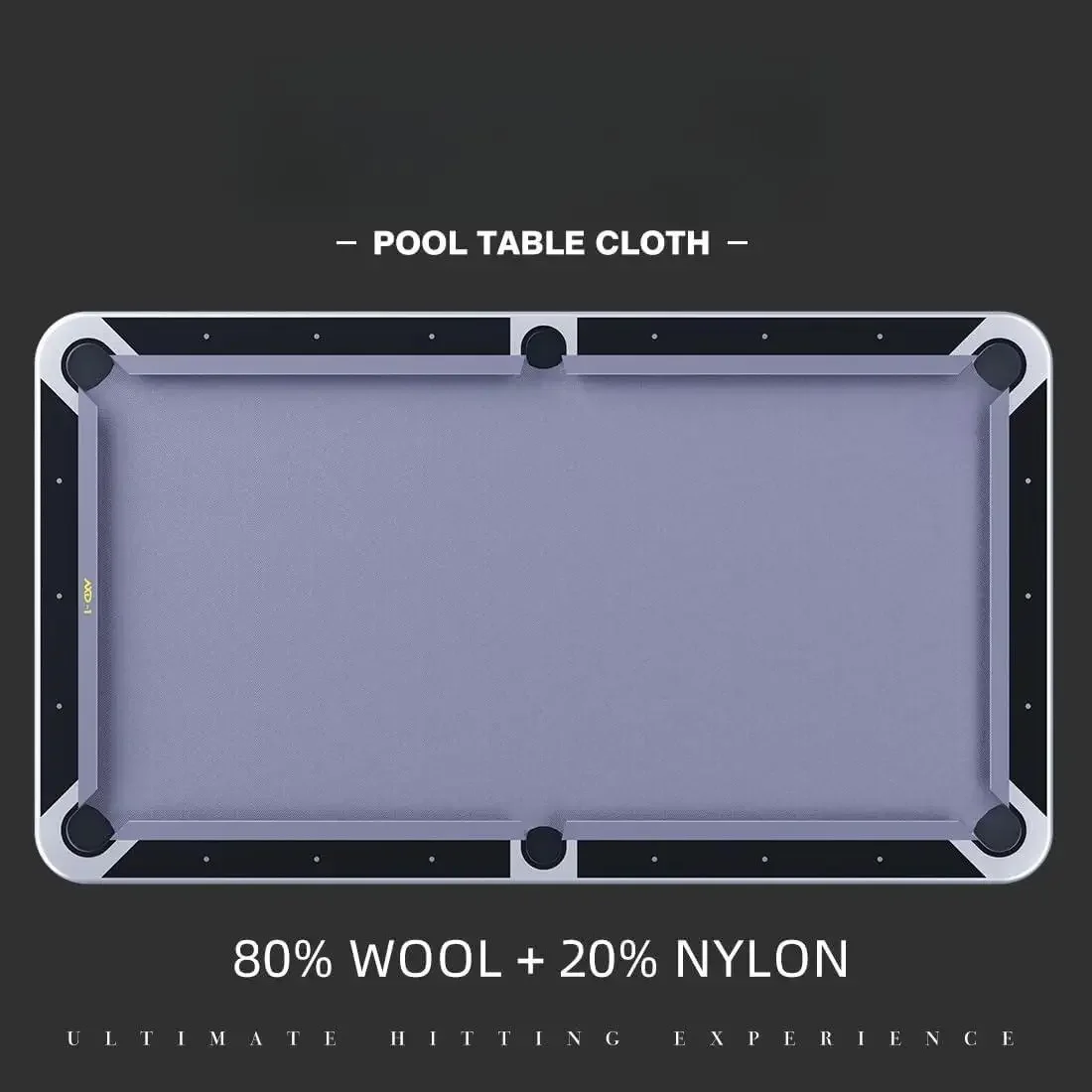 Filc do stołu bilardowego 9' z 6 wstępnie przyciętymi paskami tkaniny, idealny do amerykańskich stołów bilardowych dziewięciokulowych.