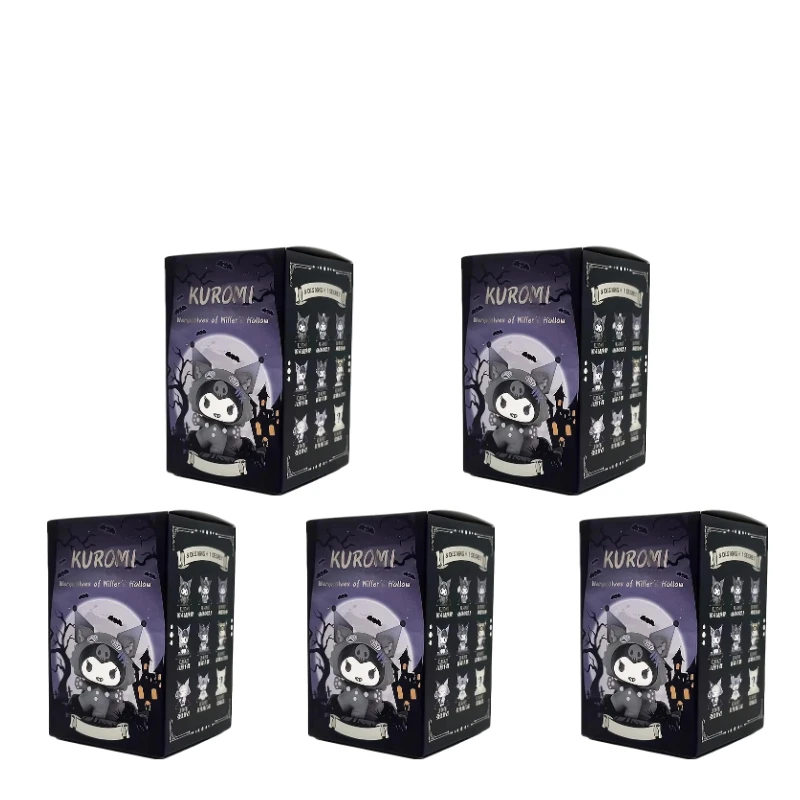 Sanrio Blind Box Cartoon Kuromi Puppe Glücksbringer Anime-Serie Actionfigur Modellpuppe Kinderspielzeug Schreibtisch-Deko Geburtstagsgeschenk