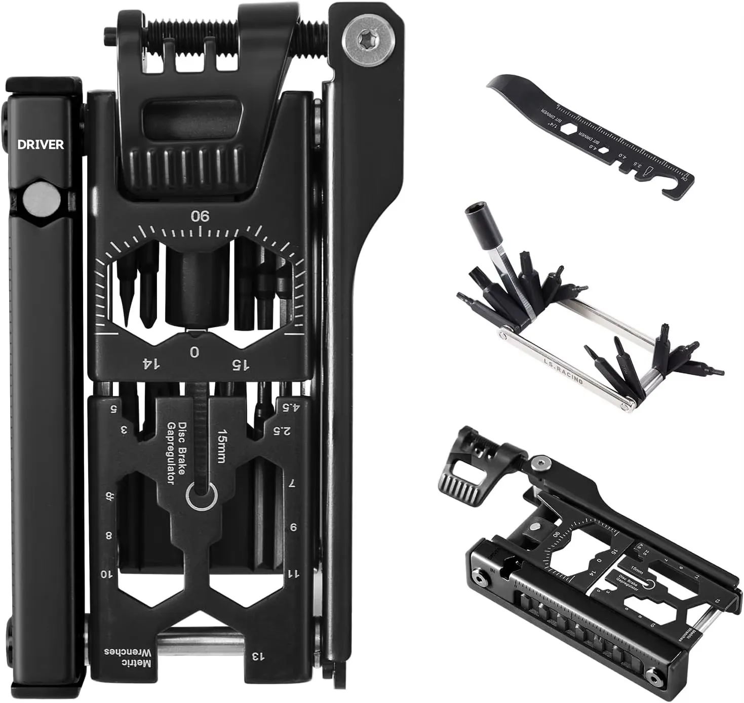 38 in 1 Detachable Multi-function Repair Bike Tool Combined Outdoor Bike Multitool Riding Equipment Bike Accessories Tire Tool