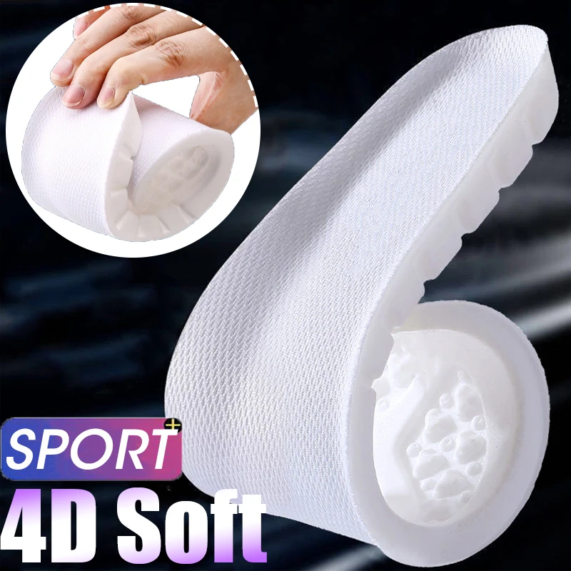 

Shock Absorption Insoles Latex Sport Shoes Sole Insert Men Women Deodorant Cushion Running Absorb-Sweat Orthopedic Foot Shoe Pad
