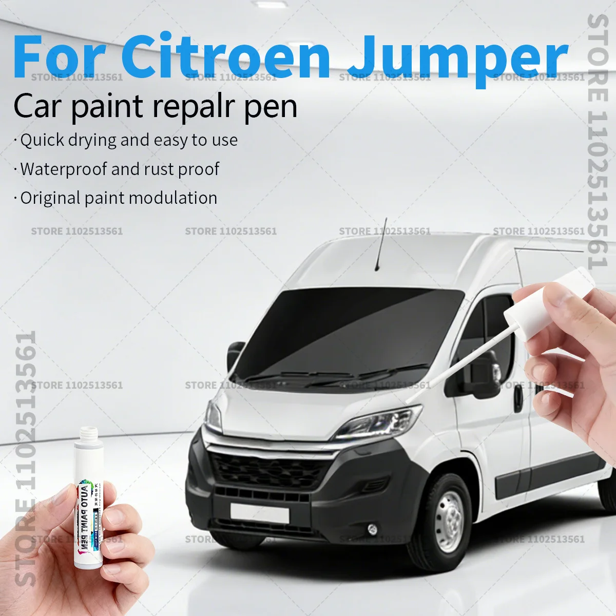 For Citroen Jumper Paint Repair Pen Touch Up Scratch Remover DIY Auto Accessories Grey Black Blue Blueprint Red Silver White