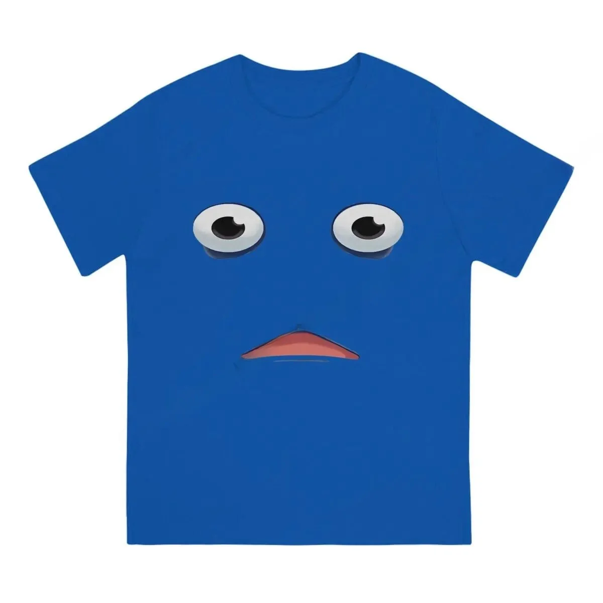 Cute Pikmins Flowing Blue Men's T-Shirt Ultra Slim Fit Pure Cotton Youthful Modern Style Printed Warm Autumnal Short Length