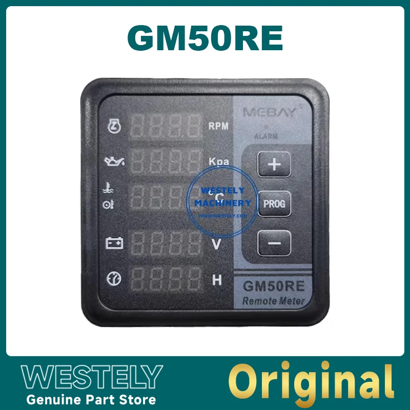 

GM50RE Original Engine Multi Function Remote Digital Meter Diesel Generator Monitor