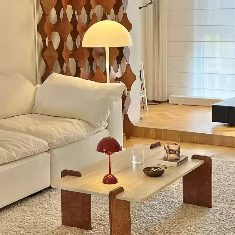 

Nordic Designer Coffee Table Minimalist Moving Unique Standing Coffee Table Aesthetic Luxury Modern Wood Couchtisch Furniture