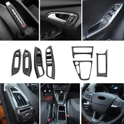 ABS Car steering wheel panel window lifting central control frame decorative cover For Ford Focus MK3 MK4  accessories