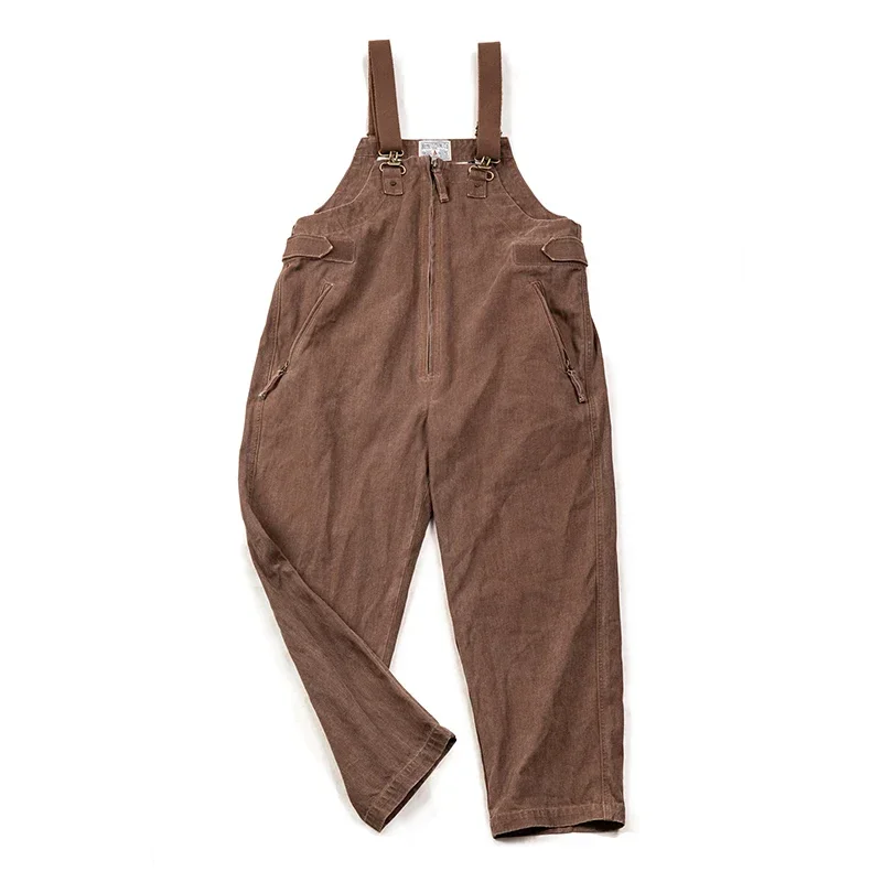 Maden-tuta da lavaggio Vintage con tasche grandi da donna, pantaloni dritti di grandi dimensioni, cotone larghi, tute lunghe con spalline regolabili