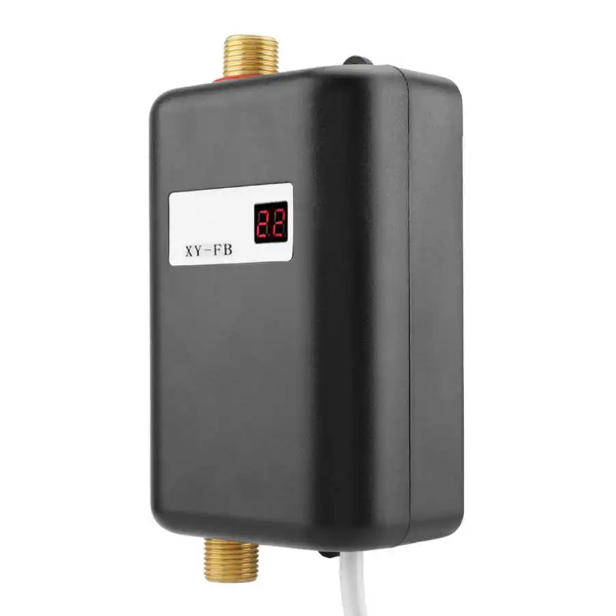 ​ ​ سخان مياه كهربائي بدون خزان بقدرة 3000 وات، شاشة عرض رقمية LCD لتدفئة الدش الفوري، 220-240 فولت 50 هرتز ​ ​