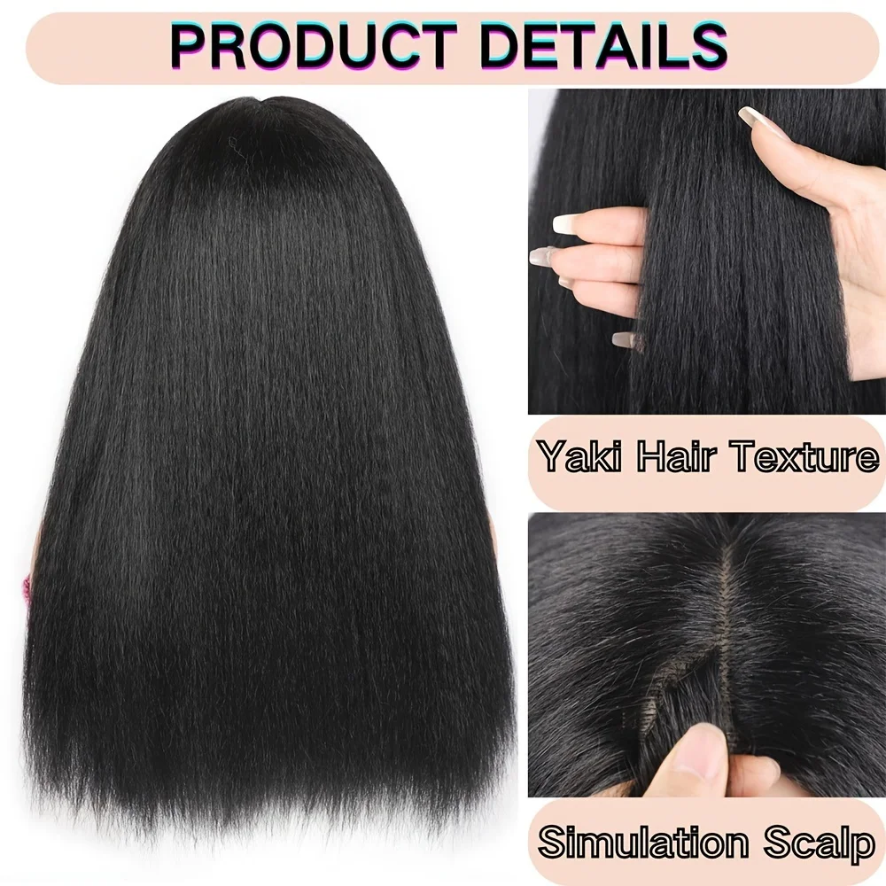 Curly Synthetic Fiber Wig, Women's Japanese-Style Perm Wig, European and American Style Synthetic Fiber Wig..._1