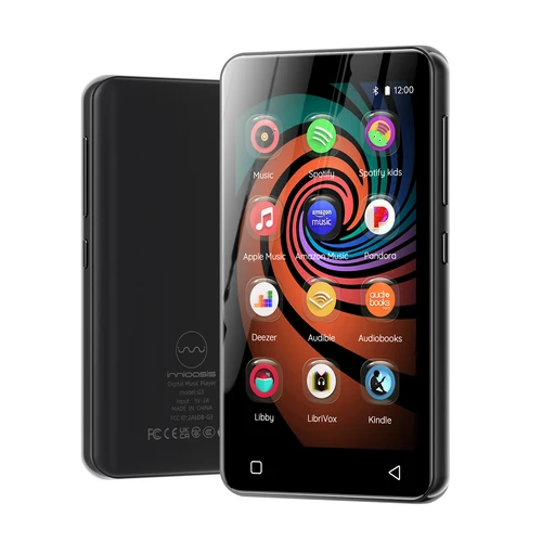 Reproductor INNIOASIS Reproductor Reproductor de MP3 Altavoces Bluetooth y WiFi, Reproductor de música HiFi Compatible con Spotify, Pandora, Radio de automóvil, Hasta 1 TB