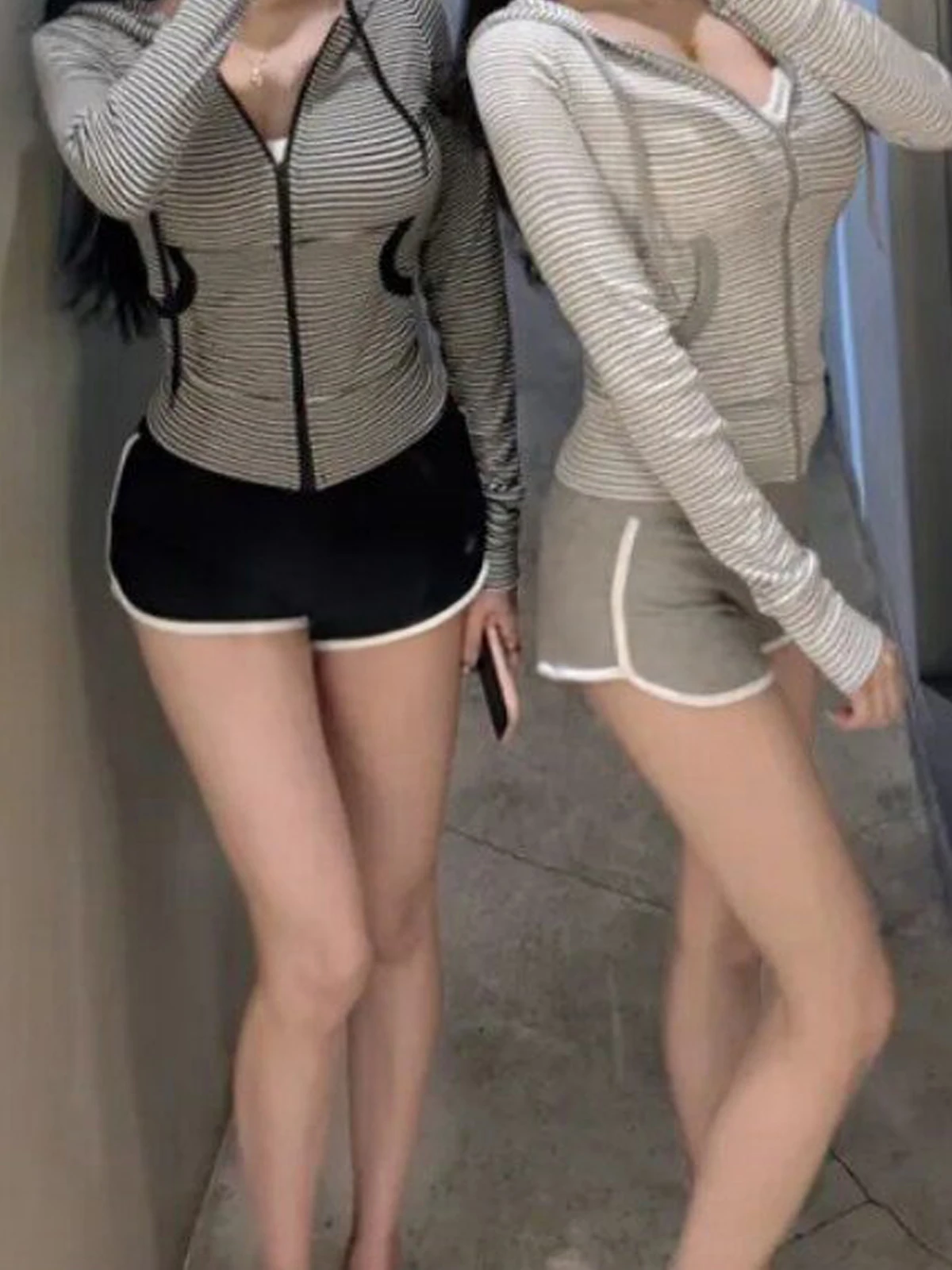 

Новинка East Gate: Женские повседневные шорты с высокой талией, облегающие, в стиле колор-блок, из полиэстера, комфортные, в стиле Pure Desire