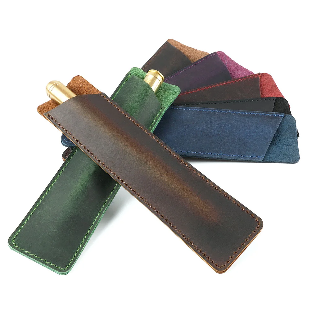 

Handmade Pen Bag Vintage Office Stationery Protective Pens Pouch Gift Pen Bag Pens Pouch