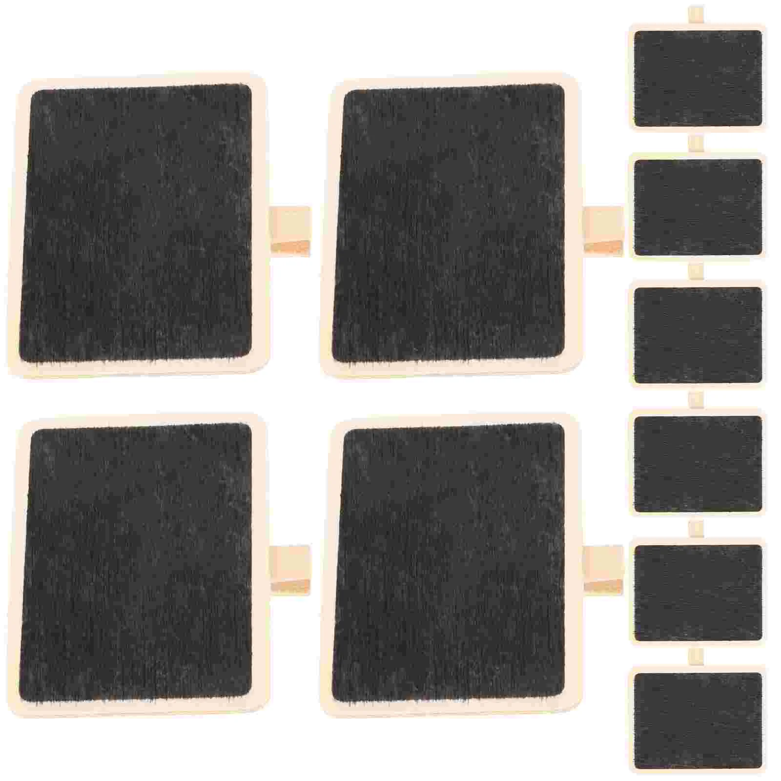 10 PCS Memo Clips Message Board Note The Sign Blackboard Photo Holders Wooden Bamboo