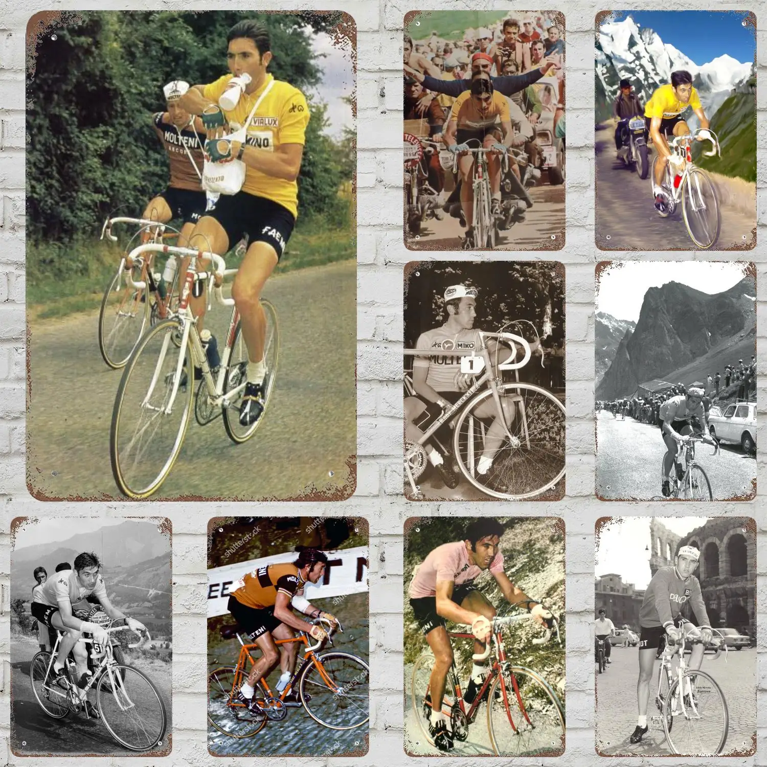 Eddy Merckx Decor Vintage Metal Signs Tin Signs Captain Poster Decor for Bar Pub Club Man Cave Wall Decoration