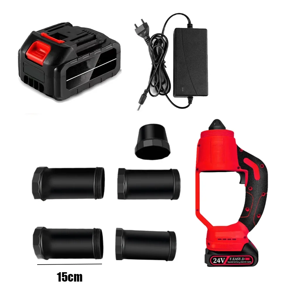 

40V Cordless Leaf Blower With 5 Nozzles Tubes Powerful Electric Air Blower Efficient Leaf Snow Dust Blowing High Powerful Tool