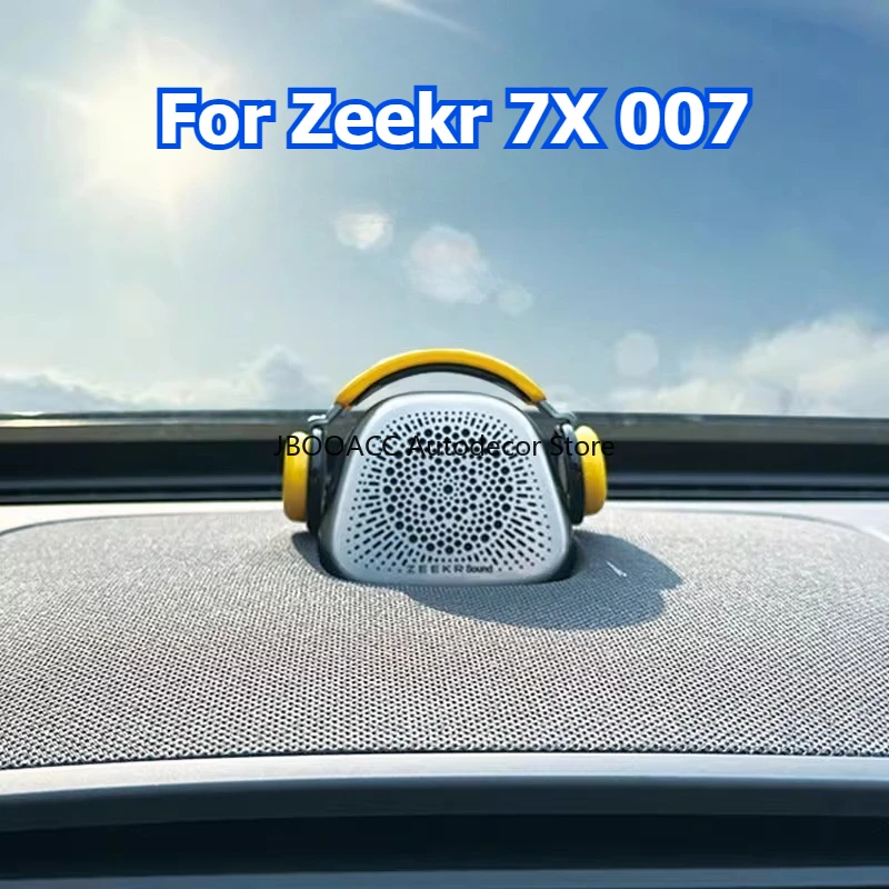 For Geely Zeekr 7X 007 Car Audio Hat Decoration Cute Fun Mini Headphone Car Styling Accessories Center Speaker Cover Decor