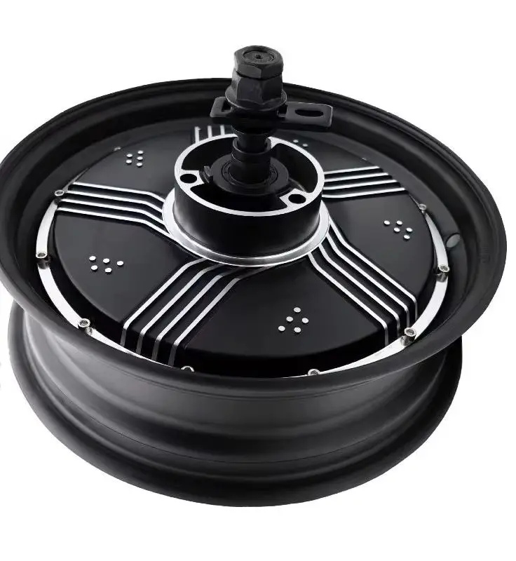 High Quality Suitable for Brushless DC Wheel Hub Motor 72V12 Inch 40H3000W Electric Motorcycle Motor Yellow V5 Accessories
