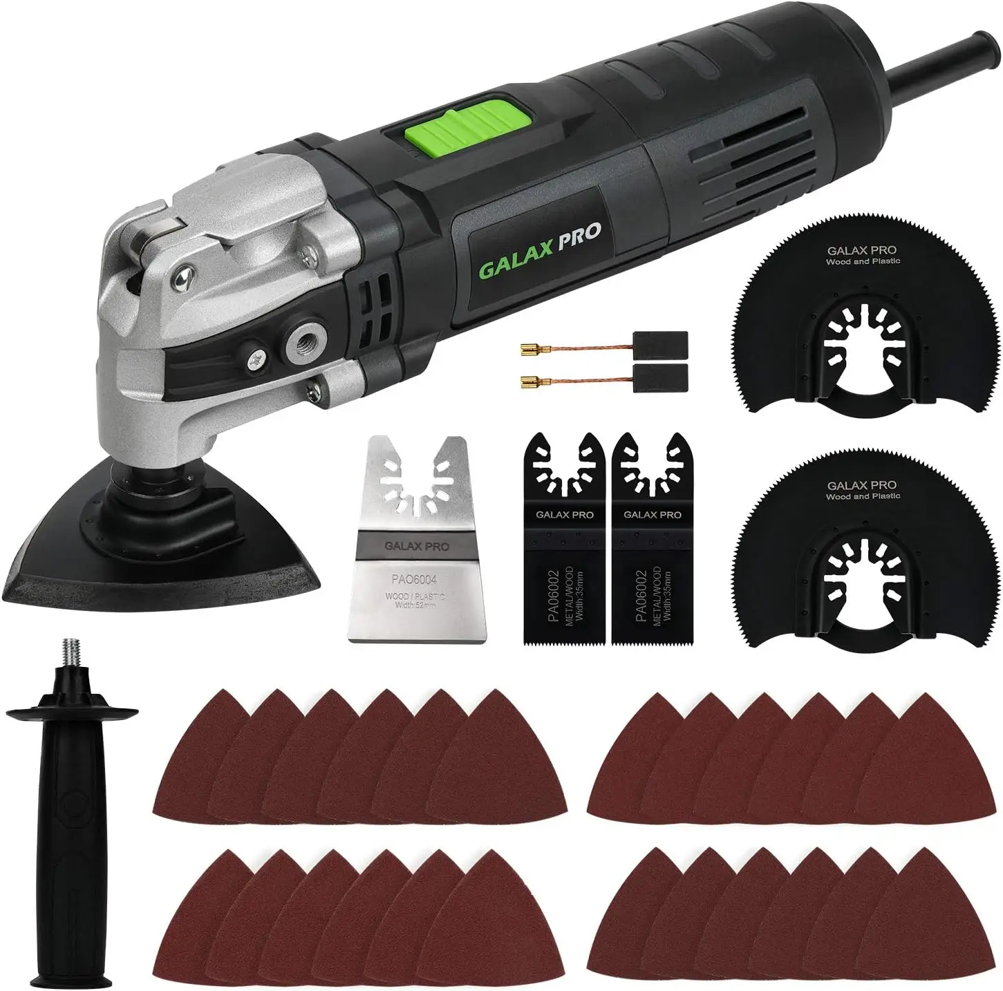 3.5A 6 Variable Speed Oscillating Multi Tool Kit with Quick Clamp System Change and 30pcs Accessories, Oscillating Ang