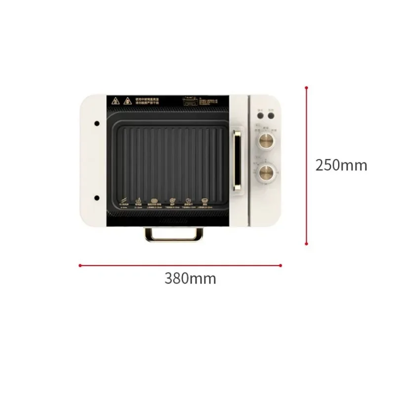 Home Smokeless Electric Grill Desktop Automatic Rotating Skewer Machine Indoor BBQ Meat & Vegetable Roasting Equipment