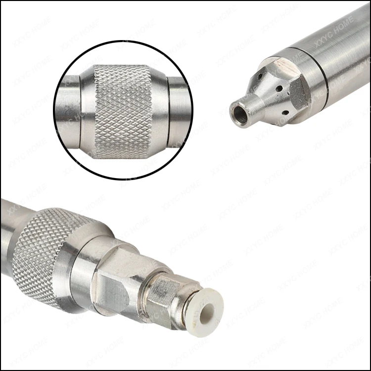 Merican Hexagonal Pneumatic Hammer Handpiece With Accessories, Engraving Tools Diamond Point