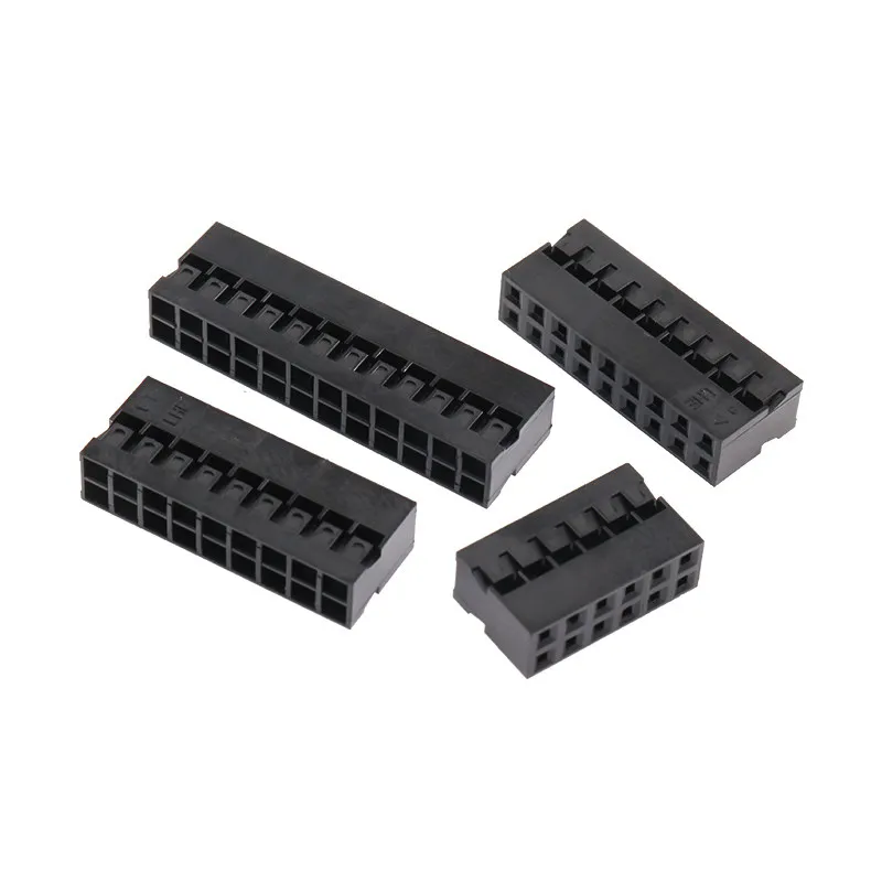 20/50pcs 2.0mm Pitch Double Row Dupont Connector Housing, 2x2P-2x8P Plastic Shell Wire to Board Header