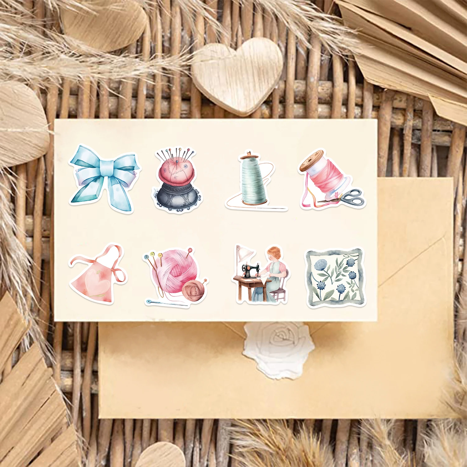 50 pezzi di adesivi serie di cucito simpatico cartone animato graffiti impermeabili per laptop bottiglia d'acqua bagagli notebook telefono decalcomanie in vinile