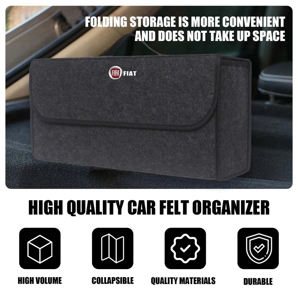 

Compartment Boot Storage Organizer Tool Car Storage Bag For Fiat 500 Punto 124 125 500 Bravo Stilo Panda Abarth Tipo Viaggio