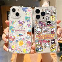 Sanrios Hello Kittys Little Twin Stars Magsafe Magnetic Phone Case for iPhone 16 15 14 13 12 11 8 Plus Pro Max X XR XSMax Cover