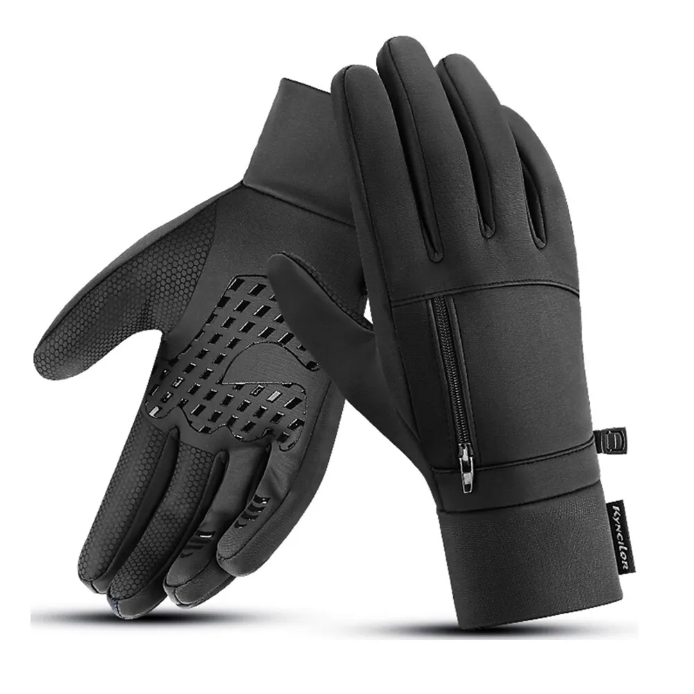 

Мужские и женские зимние спортивные перчатки для езды на велосипеде на открытом воздухе, ветрозащитные противоскользящие теплые перчатки с сенсорным экраном для холодной погоды