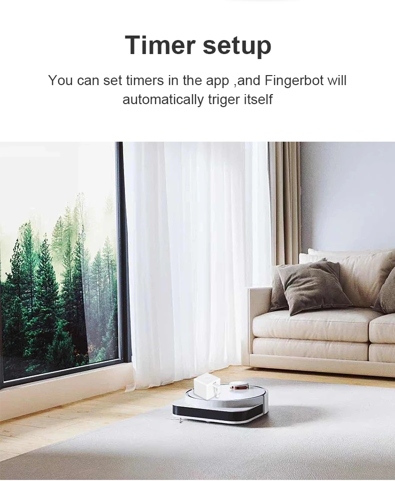 Verwandeln Sie jeden Schalter in einen intelligenten Fingerbot Plus Zigbee-Tastendrücker für die Tuya Smart Life App Sprachsteuerung Alexa Google Home – Detail 9