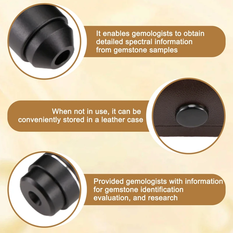 Pocket Gemological Spectroscope Diffraction 18Mm In Diameter Medium Size Jeweller Gem Stone Tool