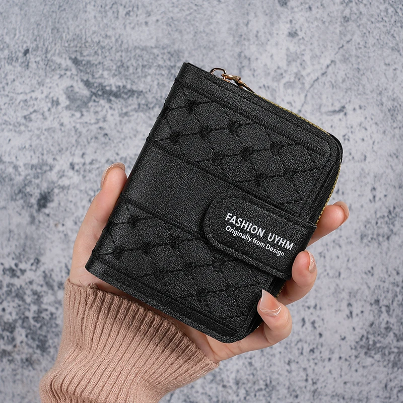 2026 6 Colors New Ladies Purse Short Zipper Large Heart Capacity Coin Purse Joker Love Color Clutch Card Package