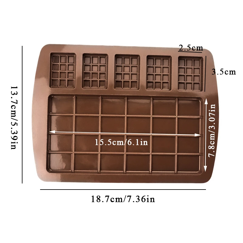 Silicone Chocolate Mold Jelly Block 9 Cavity Bar Mold Epoxy Ice Tray Fondant Cake Decorating Candy Tool Kitchen Baking Supply