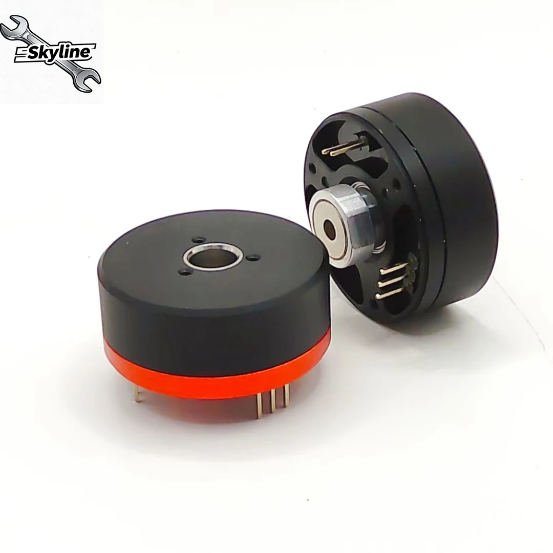 outer rotor, neodymium strong magnetic, hollow shaft gimbal motor, unlimited position, with magnetic ring