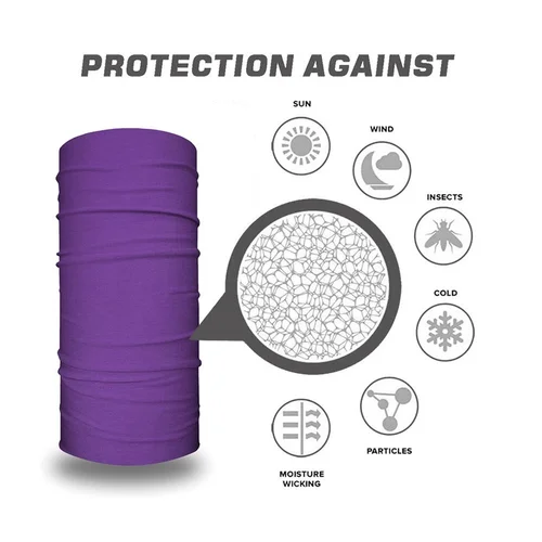 Imagen 2 del producto Bandana mágica para exteriores, Color neón sólido, bufandas para ciclismo y senderismo, diadema de poliéster, cubierta para el cuello a la moda, mascarilla facial a prueba de viento para pesca