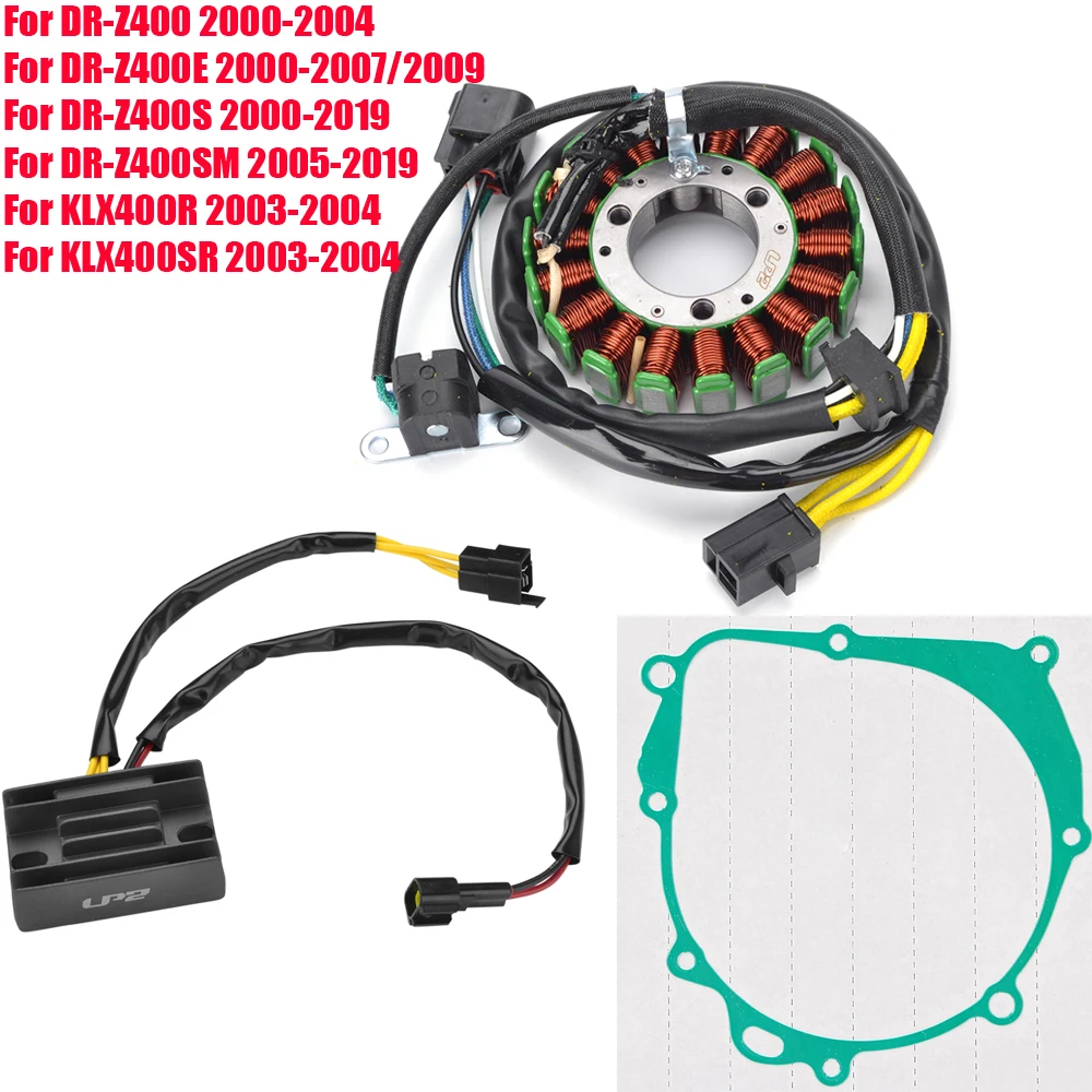 DRZ KLX 400 Rectifier Stator Coil Gasket For Suzuki DRZ400 DR-Z400E DR-Z400S DR-Z400SM For Kawasaki KLX400 KLX400R KLX400SR