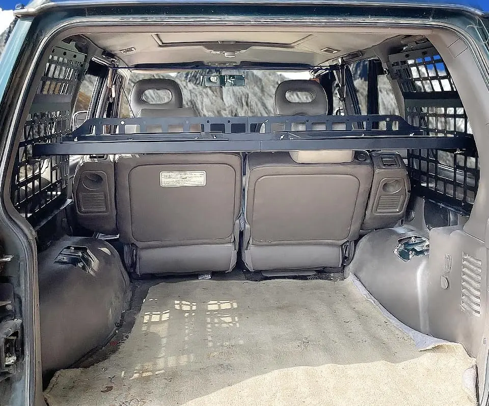 For Mitsubishi Pajero V20 1991-1999 Modular Storage Panel System Rear Trunk Shelf Molle Luggage Storage Carrier Trunk Organizer