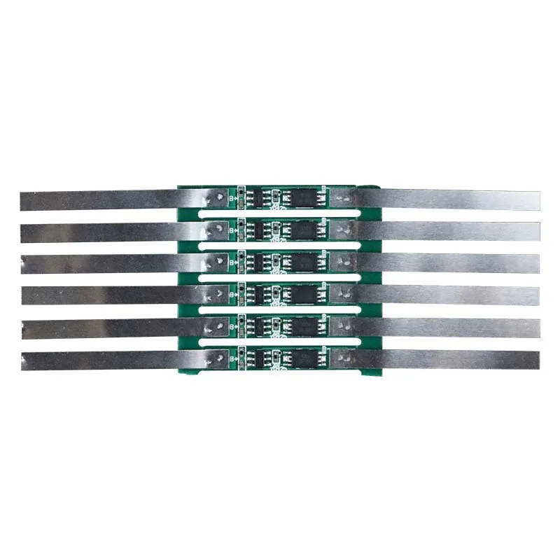 10 PCS/Lot 1S 3A BMS PCB Protection Board with Nickel Strip Welding for 3.7V 18650 Lithium Battery Over Charge Protective Plat