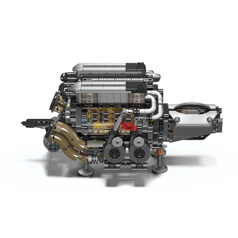 952 قطعة مكعبات بناء المحرك التقنية W16 محاكاة عملية التجمع الطوب نموذج مجموعات ألعاب ألعاب تعليمية للهدايا