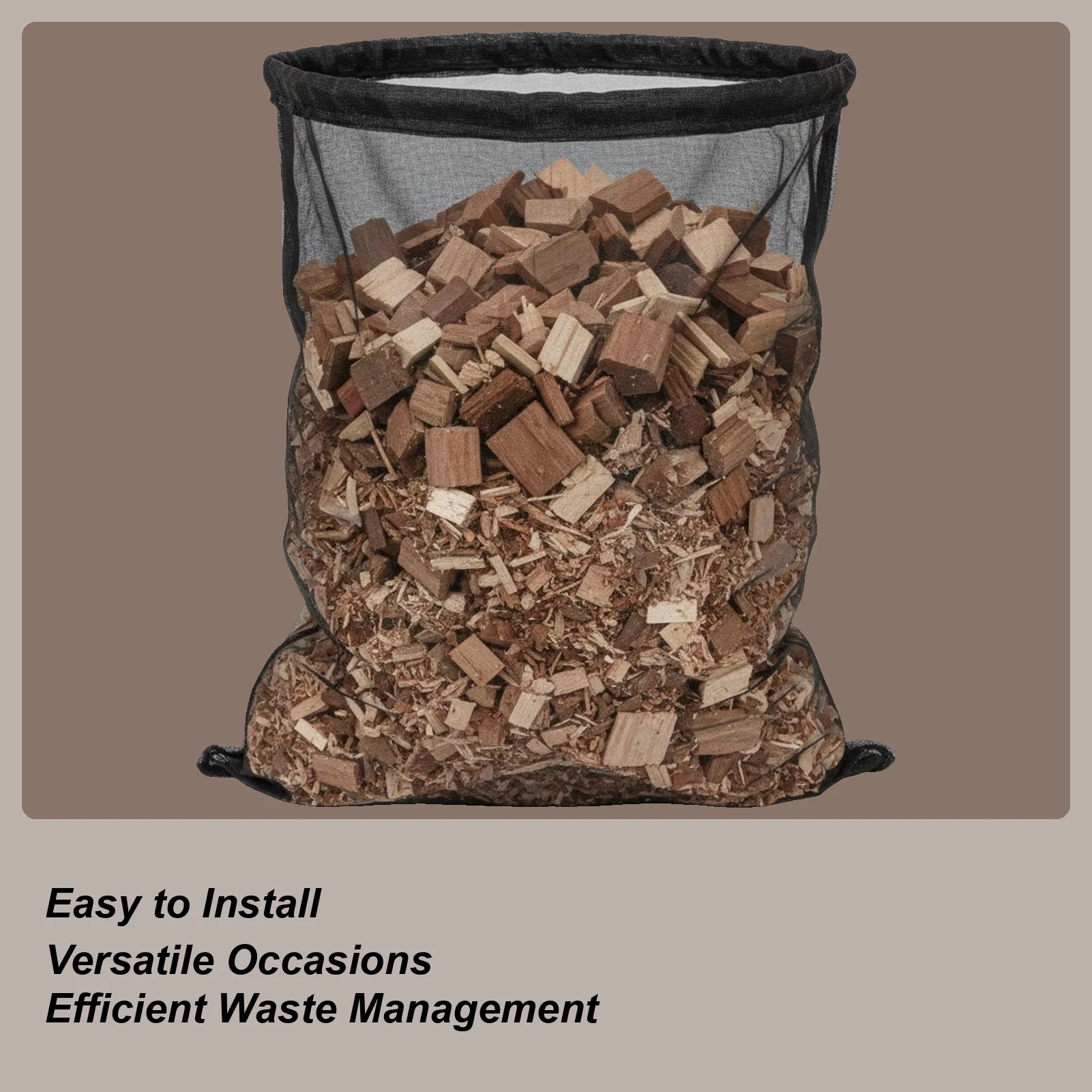 

Сумка-измельчитель, сетчатая сумка-тоут, 48,43x23,62 дюйма, сумка для сбора измельчителей мульчера для наружного заднего двора, сада, лужайки, ландшафтного дизайна