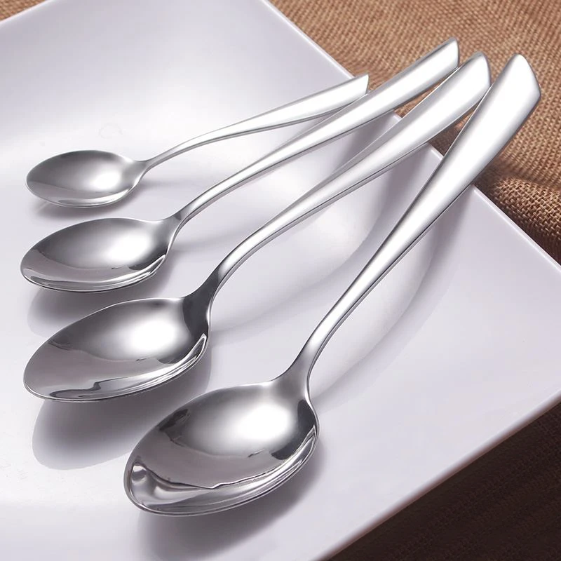 6pcs Stainless Steel Coffee Spoons Dinner spoon set Dessert Teaspoon Stirring Tablespoon Dinning Soup Scoop Kitchen Bar Teaspoon