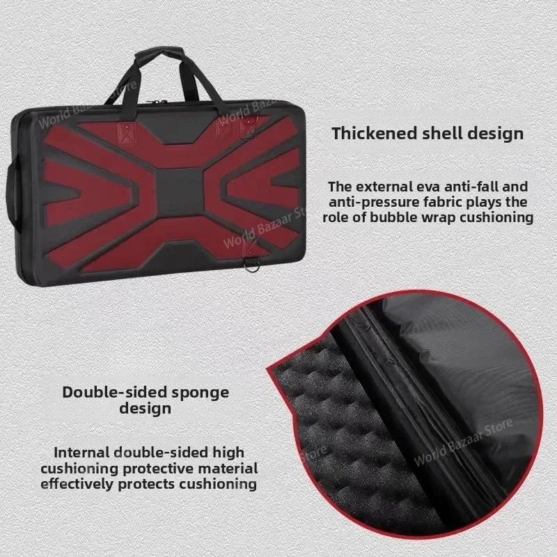 

FOR DDJ1000 GREV6 FLX6 XDJRX3 RX2 Prime4 Double-layer hard-shell DESIGN disc player case ,MULTIFUNCTIONAL INNER STORAGE BAG